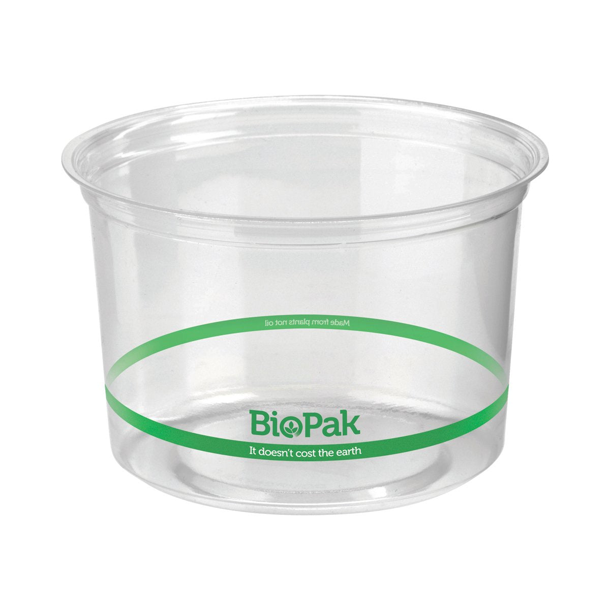 P-500 BioBowls Clear Containers & Lids Clear Round BioBowl Container 500ml Leisure Coast Hospitality & Packaging Supplies