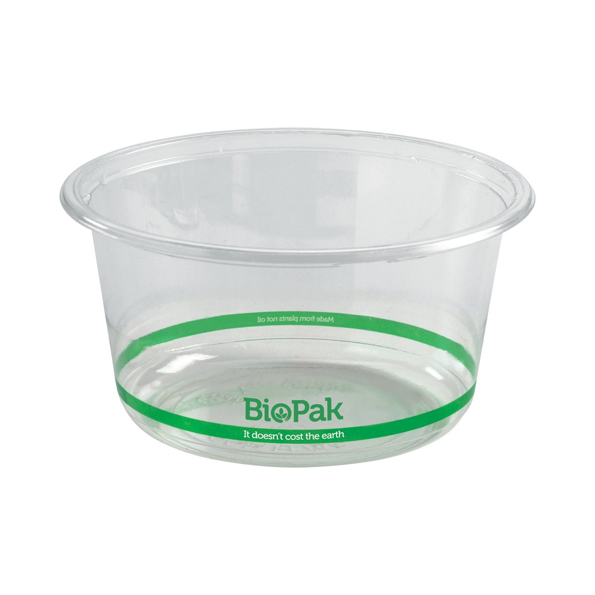 P-700W BioBowls Clear Containers & Lids Clear Wide Round BioBowl Container 700ml Leisure Coast Hospitality & Packaging Supplies