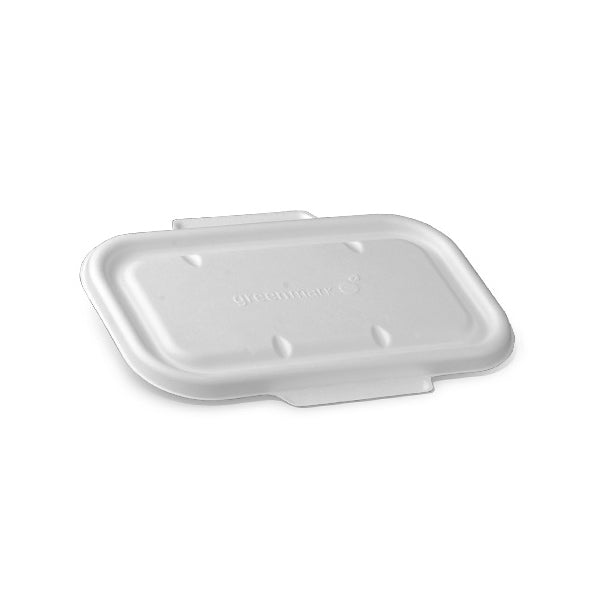 RC24/32LS PacTrading Sugarcane Lid 236x135x13mm Leisure Coast Hospitality Environmentally Friendly Disposable Takeaway Food Packaging