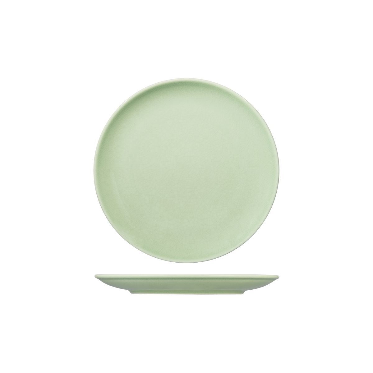 RV3210-GN RAK Porcelain Vintage Green Round Coupe Plate 210mm Leisure Coast Hospitality & Packaging