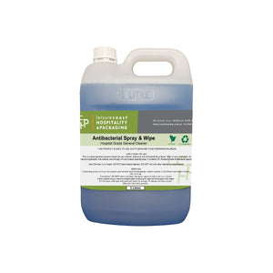 spray and wipe, hospital grade, antibacterial, antibacterial spray and wipe, general cleaner, kitchen cleaner, bathroom cleaner, surface cleaner, leisure coast hospitality and packaging, south coast packaging, hospitality supplies, cleaning supplies, SW20, 20Lt, 20 Litres