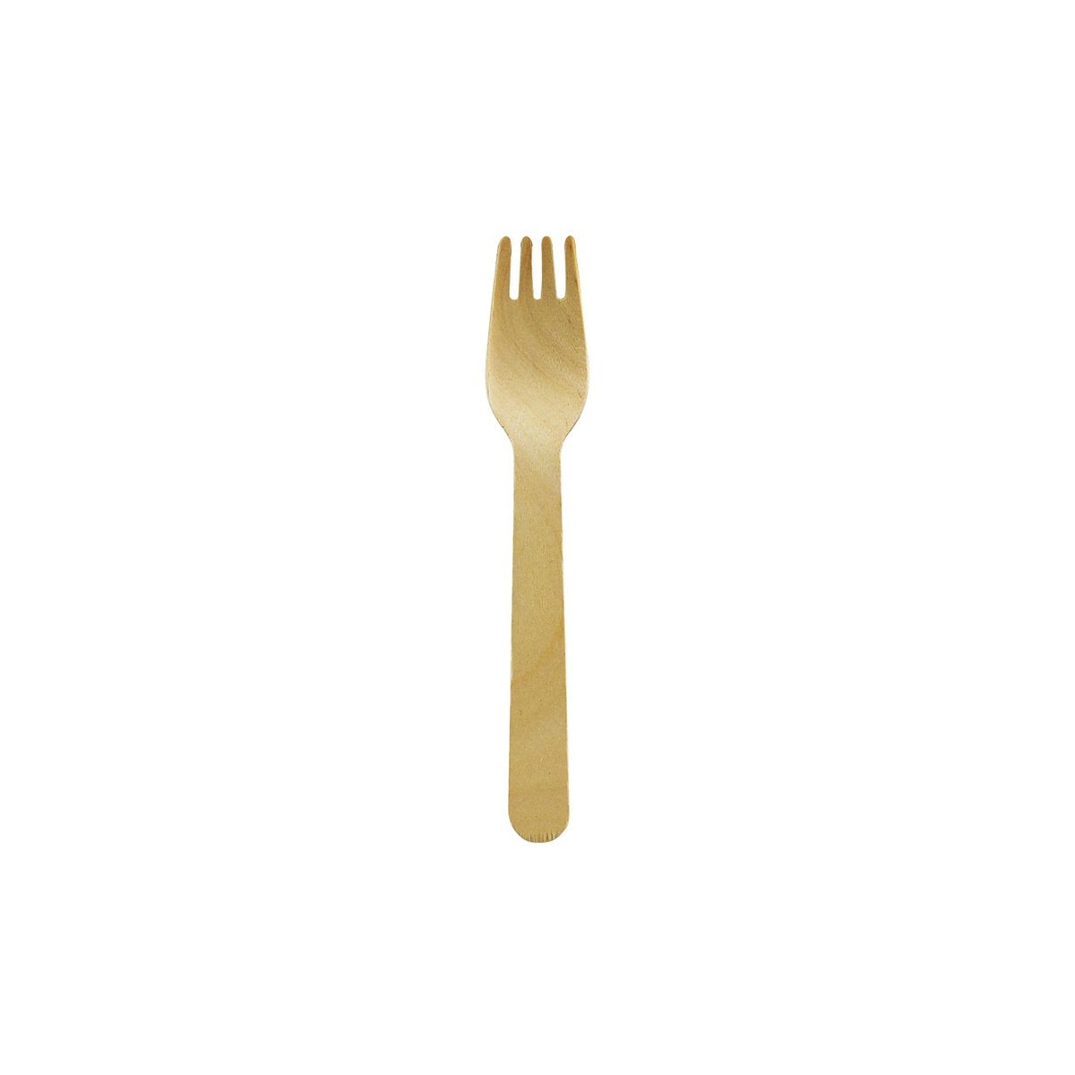 WF160 PacTrading Wooden Cutlery Fork 160mm Leisure Coast Hospitality Environmentally Friendly Disposable Takeaway Food Packaging