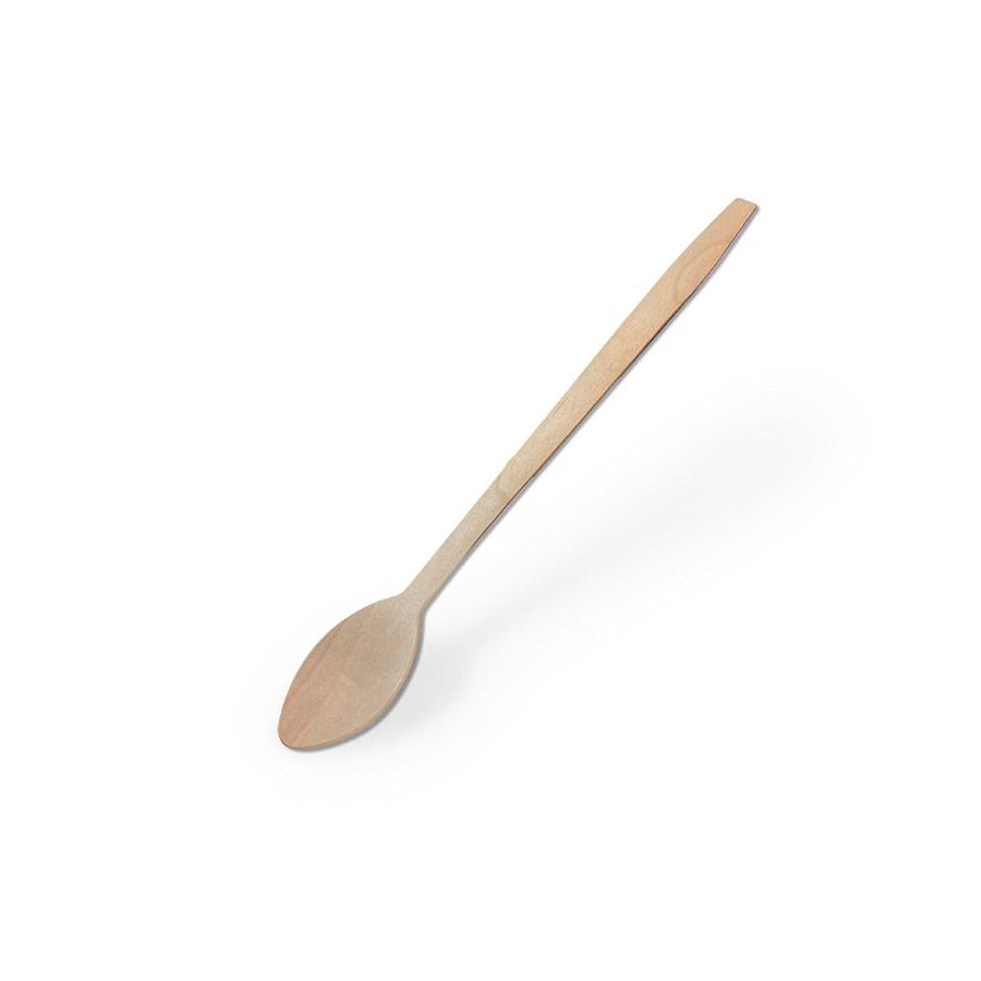 WS200 Wooden Tall Teaspoon 200mm Leisure Coast Hospitality Environmentally Friendly Disposable Takeaway Food Packaging