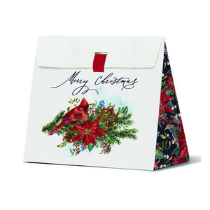 X20 WTE DKP Christmas Gift Bag Dark Poinsettia Leisure Coast Hospitality & Packaging Supplies