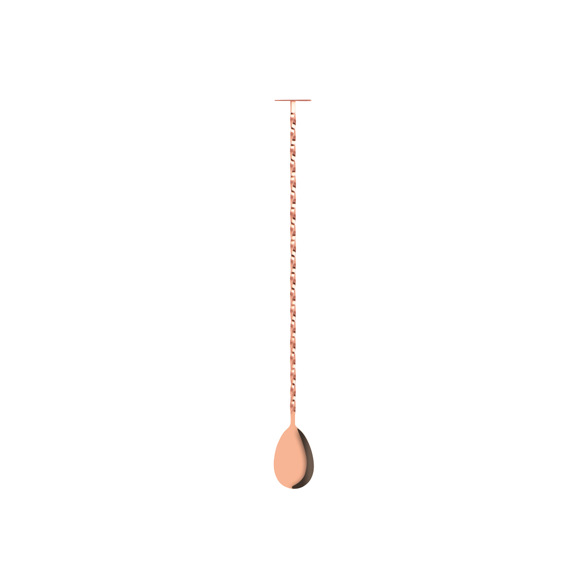 Z0643 Tomkin Tail Disk Bar Spoon with Muddler 300mm Rose Gold Leisure Coast Hospitality & Packaging