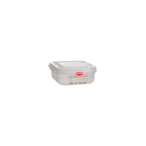 1312370 Container & Lid 1/6 Size 176x162x65mm / 1.1Lt Leisure Coast Hospitality & Packaging Supplies