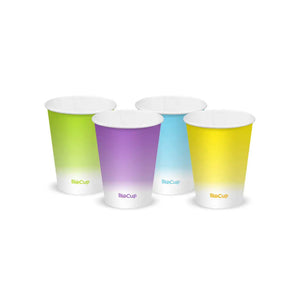 BioCup Coloured Cold Paper Cup 12 oz & Lid