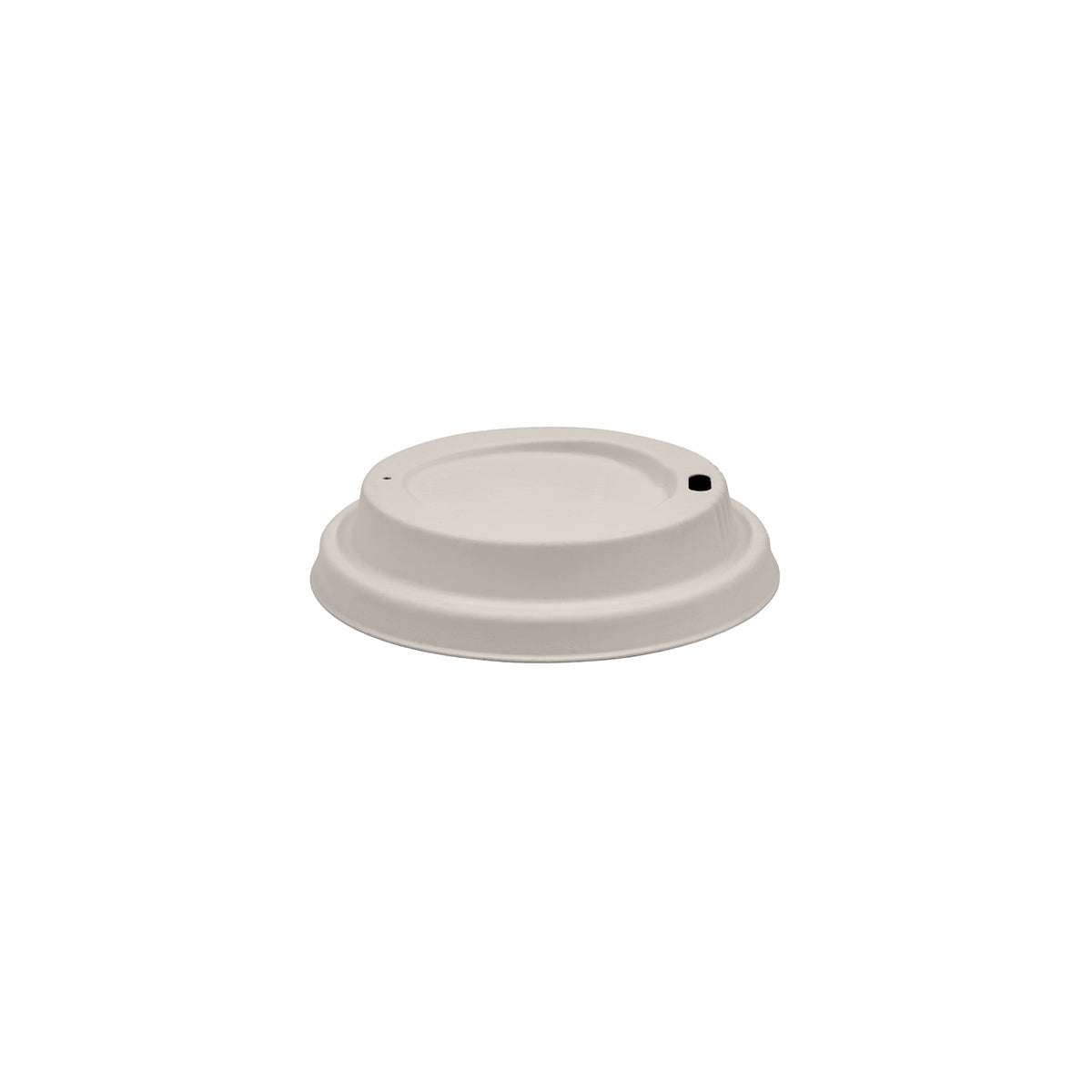 BCL-12PULP-N BioCup Sugarcane Lid White 8-20oz / 90mm Leisure Coast Hospitality & Packaging Supplies