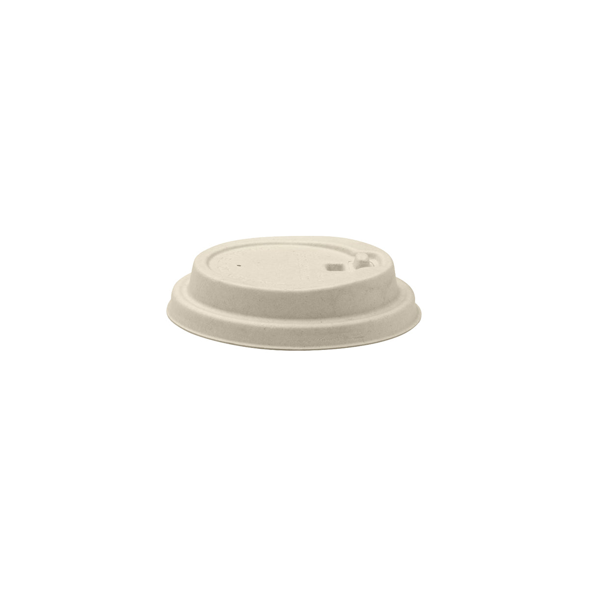 BCL-12PULP-R-N Natural Reclosable Plant Fibre Lid 8-20oz / 90mm Leisure Coast Hospitality & Packaging Supplies