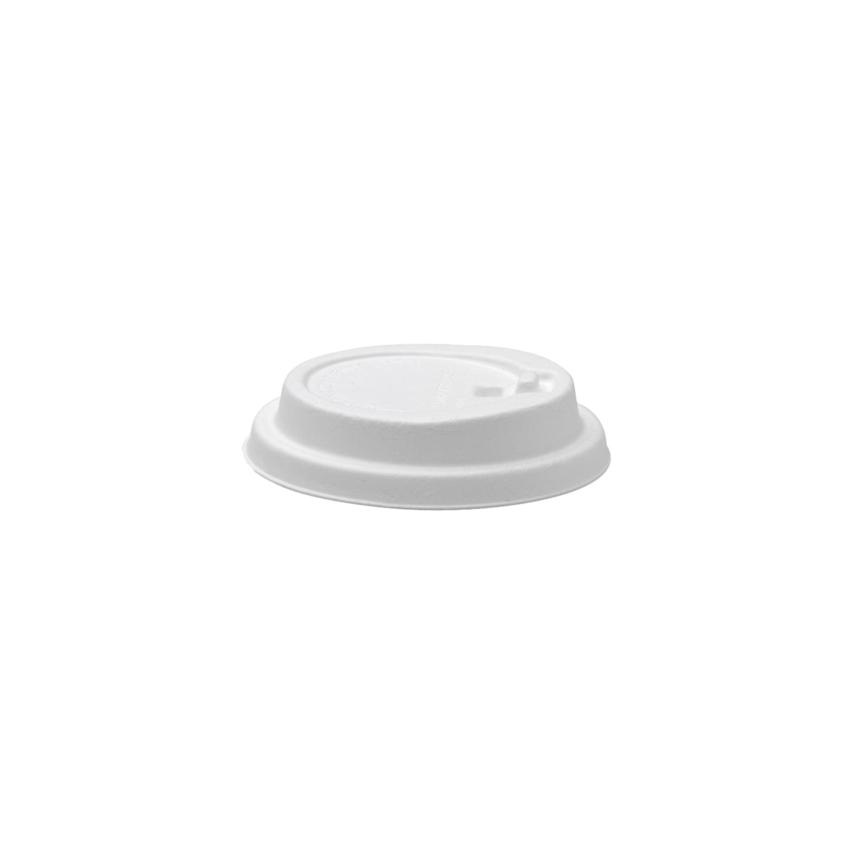 BCL-12PULP-R-W White Reclosable Plant Fibre Lid 8-20oz / 90mm Leisure Coast Hospitality & Packaging Supplies