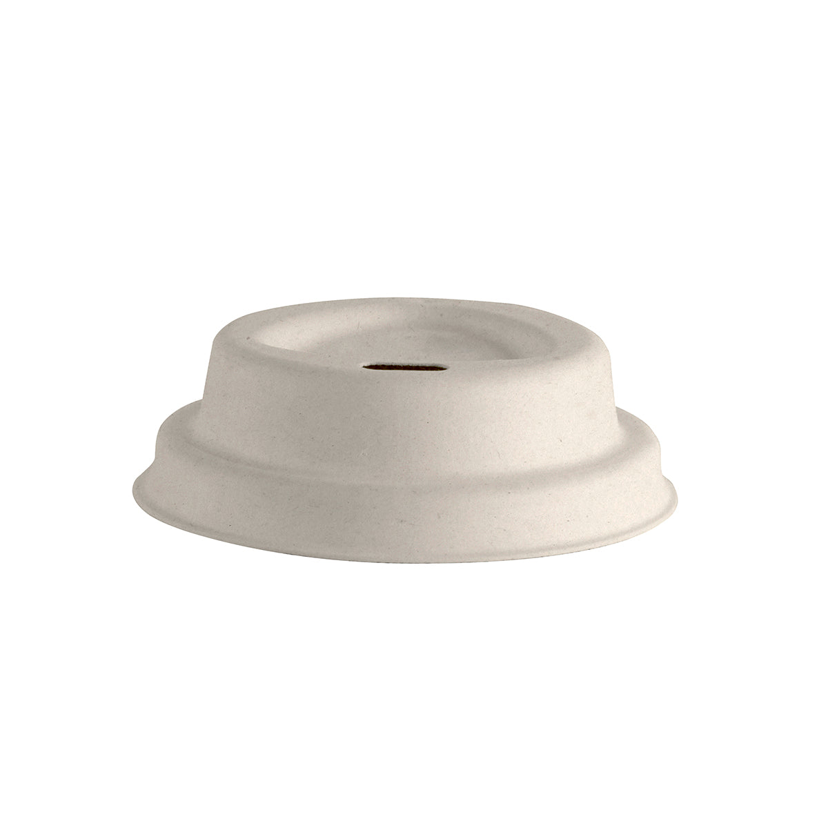 BCL-4PULP-W BioCup Sugarcane Lid Natural 4oz / 68mm Leisure Coast Hospitality & Packaging Supplies