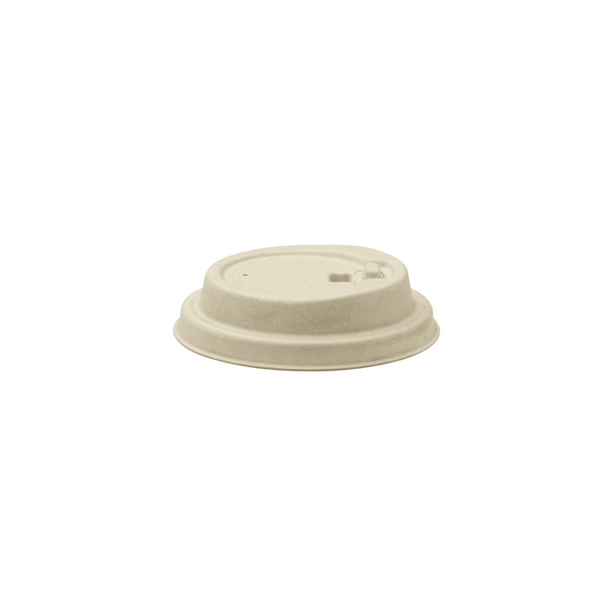 BCL-8PULP-R-N Natural Reclosable Plant Fibre Lid 6-12oz / 80mm Leisure Coast Hospitality & Packaging Supplies