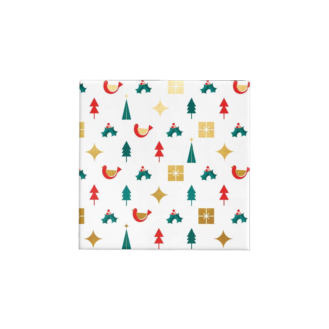 BW24 XI GGR Christmas Icons Gold, Green & Red Gloss Wrap