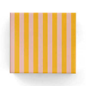 Two Colour Stripe on Matte Dusty Pink/Mustard