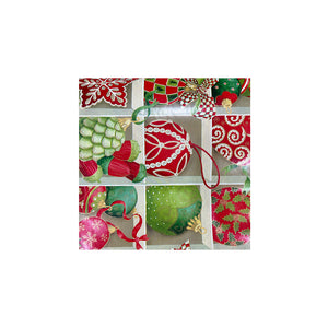 Christmas Ornaments on Gloss Wrap 50cm x 60metres 90gsm