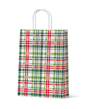 Plaid Stripe Gift Bags