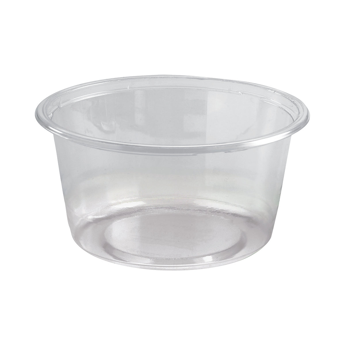 P-700W-C BioBowls Clear Unbranded Containers & Lids Clear Unbranded Wide Round BioBowl Container 700ml Leisure Coast Hospitality & Packaging Supplies