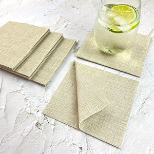 1101004 BioNap Napkin - Extra Soft Compostable Taupe 250x250mm Leisure Coast Hospitality & Packaging Supplies