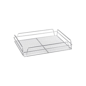 30600-CH Glass Baskets Rectangular Chrome PVC Coated 435x355x75mm Leisure Coast Hospitality & Packaging