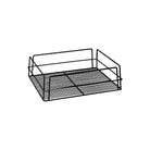 30602-BK Glass Baskets Rectangular Black PVC Coated 435x355x125mm Leisure Coast Hospitality & Packaging