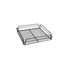 30605-BK Glass Baskets Square Black PVC Coated 355x355x75mm Leisure Coast Hospitality & Packaging