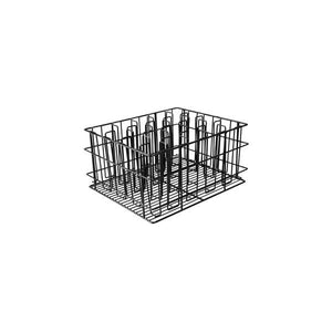 30920 Compartment Glass Baskets 20 Comp. Black PVC Coated 430x355x215mm Leisure Coast Hospitality & Packaging