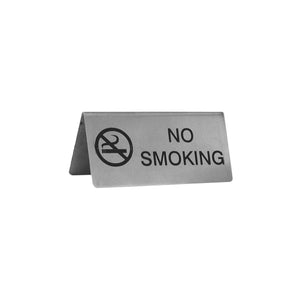 57805 No Smoking A Frame Table Sign Stainless Steel Leisure Coast Hospitality & Packaging