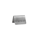 57808 Reserved A Frame Table Sign Stainless Steel Leisure Coast Hospitality & Packaging