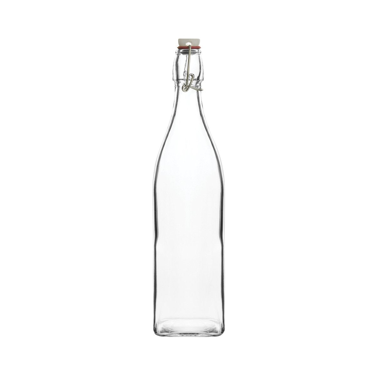 68501 Trenton Basics Glass Swing Top Bottle Square 1000ml Leisure Coast Hospitality & Packaging