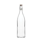 68501 Trenton Basics Glass Swing Top Bottle Square 1000ml Leisure Coast Hospitality & Packaging