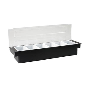 Condiment Dispenser Plastic 6 Compartment 500x160x95mm