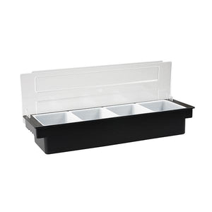 Condiment Dispenser Plastic 4 Compartment 500x160x95mm