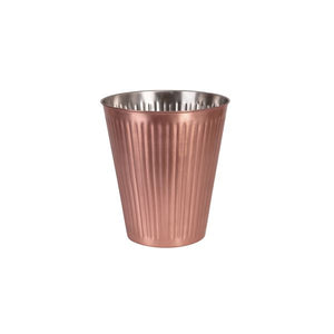 Brooklyn Wine Bucket Satin Copper Ribbed 265x290mm