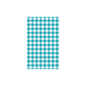 74212-TR Teal Gingham Greaseproof Paper 190x310mm Leisure Coast Hospitality & Packaging