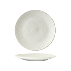 90070 Zuma Frost Round Plate Ribbed 210mm Leisure Coast Hospitality & Packaging