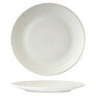 90073 Zuma Frost Round Plate Ribbed 310mm Leisure Coast Hospitality & Packaging