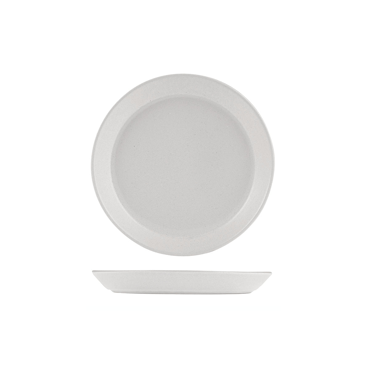 9029375 Zuma Pearl Aspen Round Plate Tapered 170x24mm Leisure Coast Hospitality & Packaging