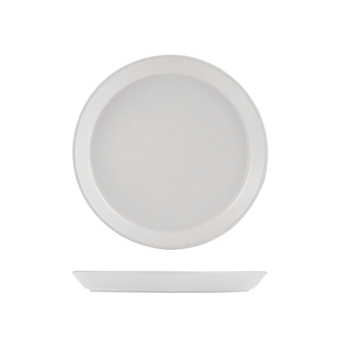 9029376 Zuma Pearl Aspen Round Plate Tapered 200x24mm Leisure Coast Hospitality & Packaging