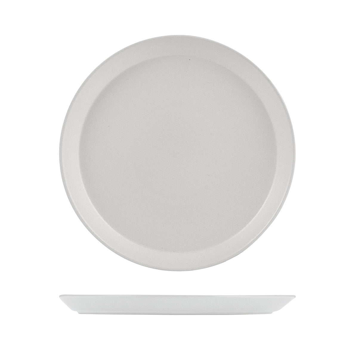 9029377 Zuma Pearl Aspen Round Plate Tapered 240x24mm Leisure Coast Hospitality & Packaging