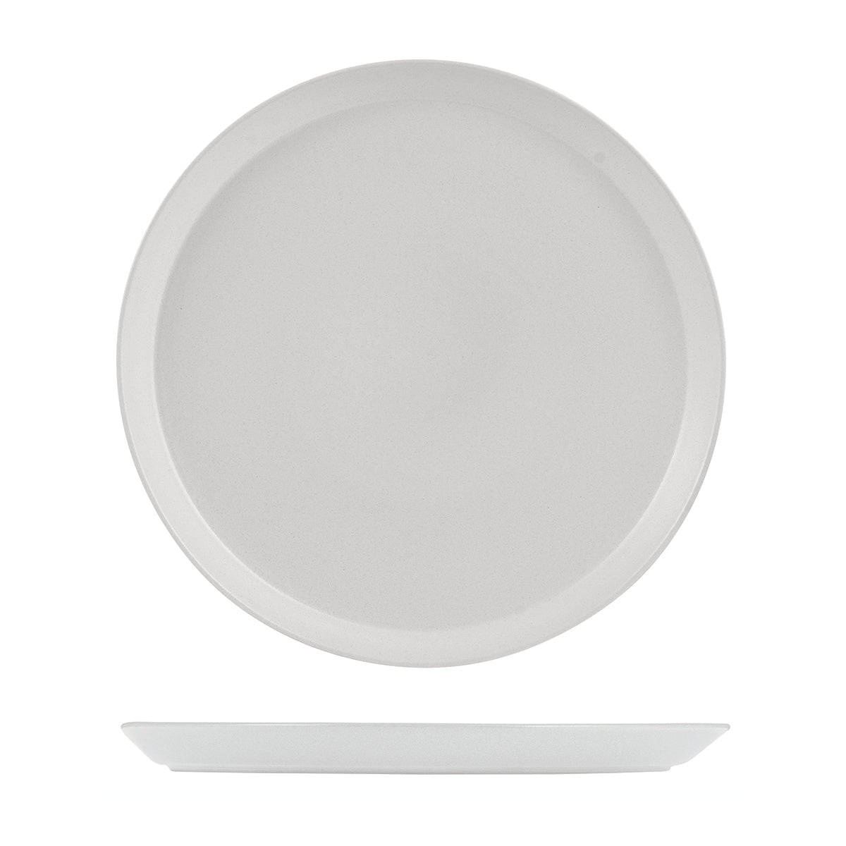 9029378 Zuma Pearl Aspen Round Plate Tapered 280x24mm Leisure Coast Hospitality & Packaging