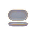 907122 Azure Blue Oval Serve Platter 240x135x25mm Leisure Coast Hospitality And Packaging