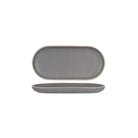 908022 Tablekraft Urban Grey Oval Plate 300x140x28mm Leisure Coast Hospitality And Packaging