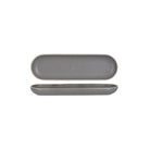 908024 Tablekraft Urban Grey Oval Plate 330x100x30mm Leisure Coast Hospitality And Packaging