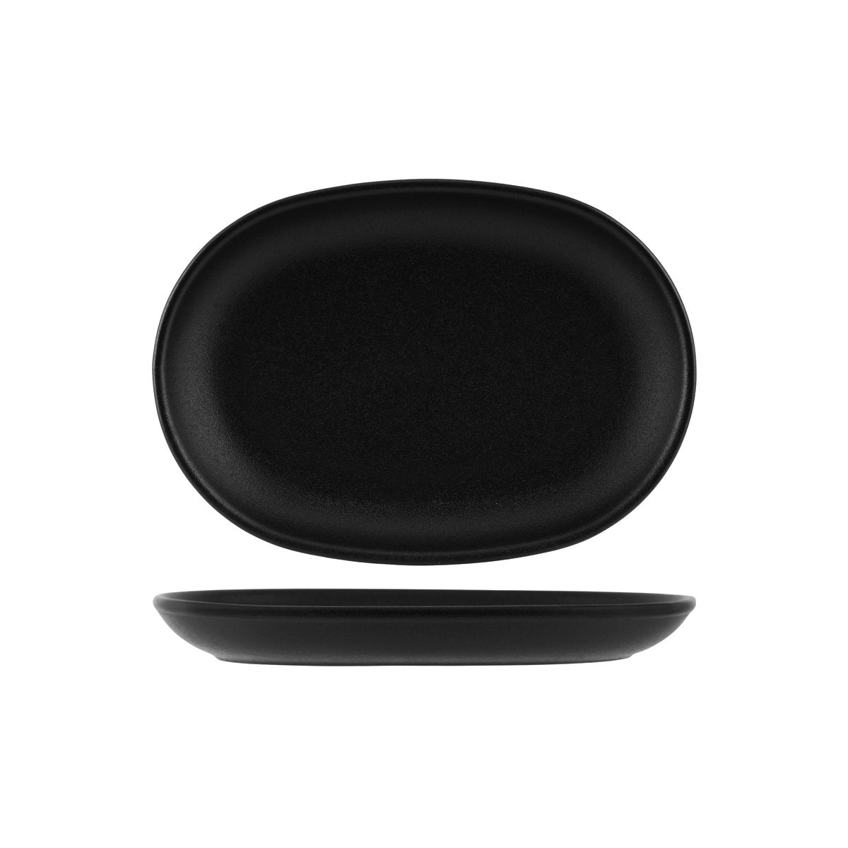 909542 Black Serving Platter 310x215x36mm Leisure Coast Hospitality And Packaging