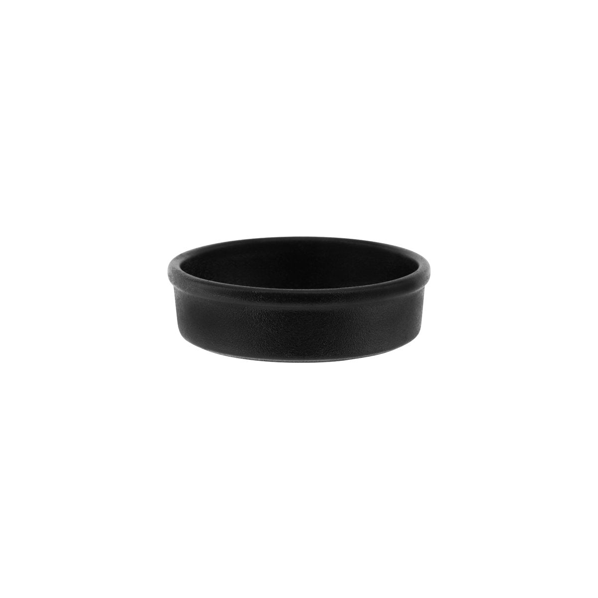 909554 Black Round Tapas Dish 142x40mm / 450ml Leisure Coast Hospitality And Packaging