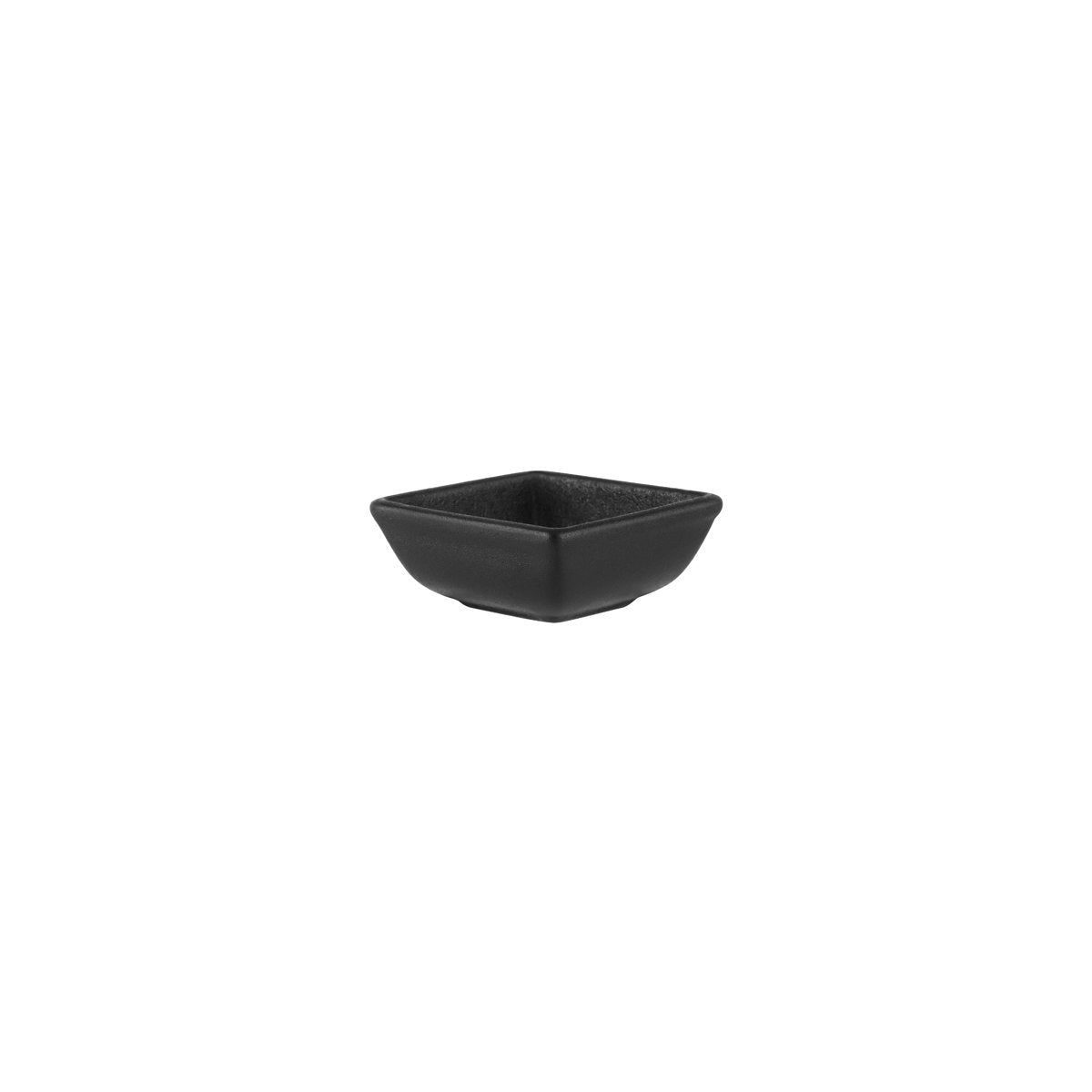 909593 Black Square Sauce Dish 78x78x34mm / 100ml Leisure Coast Hospitality And Packaging
