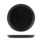 90977 Zuma Charcoal Round Plate Tapered 240x24mm Leisure Coast Hospitality & Packaging