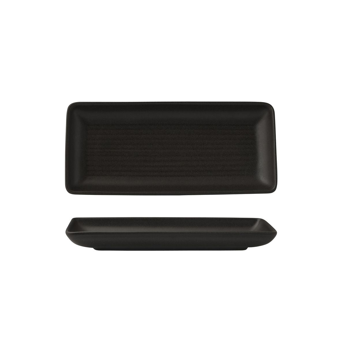 90980 Zuma Charcoal Share Platter 220x100mm Leisure Coast Hospitality & Packaging