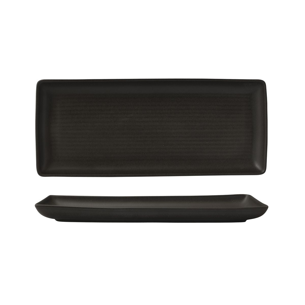 90982 Zuma Charcoal Share Platter 335x140mm Leisure Coast Hospitality & Packaging