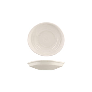 926532 Moda Porcelain Snow Organic Shape Plate 205x185x50mm Leisure Coast Hospitality and Packaging